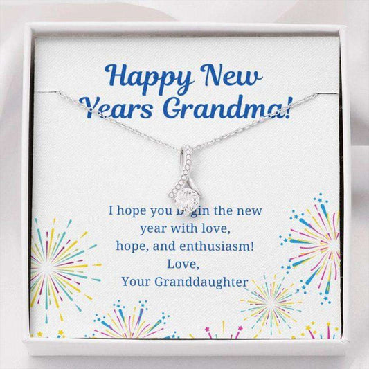 Grandmother Necklace “ Gift To Grandma “ Necklace With Message Card Grandma Happy New Years From Granddaughter Gifts For Daughter Rakva