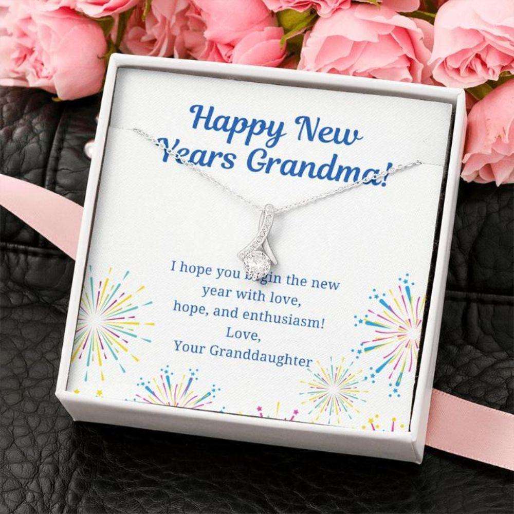 Grandmother Necklace “ Gift To Grandma “ Necklace With Message Card Grandma Happy New Years From Granddaughter Gifts For Daughter Rakva