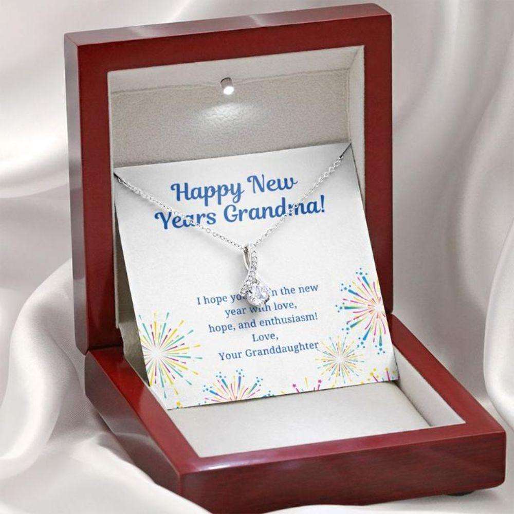 Grandmother Necklace “ Gift To Grandma “ Necklace With Message Card Grandma Happy New Years From Granddaughter Gifts For Daughter Rakva