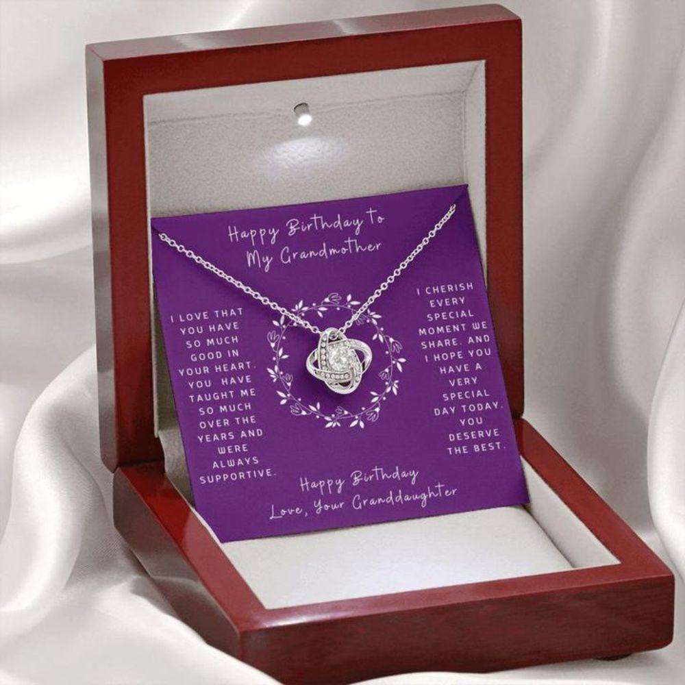 Grandmother Necklace, Gift To Grandmother “ Gift Necklace Message Card “ Birthday To Grandmother From Granddaughter “ Circle Gifts For Daughter Rakva