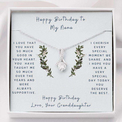 Grandmother Necklace, Gift To Grandmother “ Gift Necklace Message Card “ Birthday To My Nana- From Granddaughter Gifts For Daughter Rakva