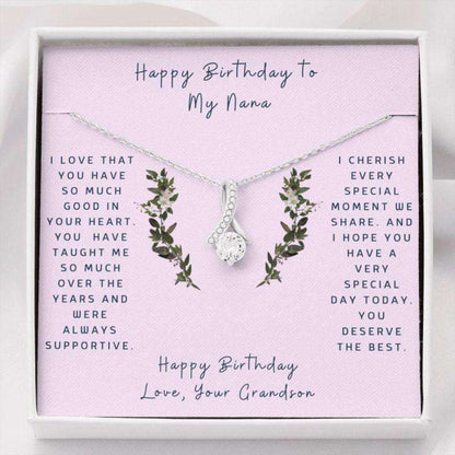 Grandmother Necklace, Gift To Grandmother “ Gift Necklace Message Card “ Birthday To My Nana “ From Grandson Gifts for Grandmother Rakva