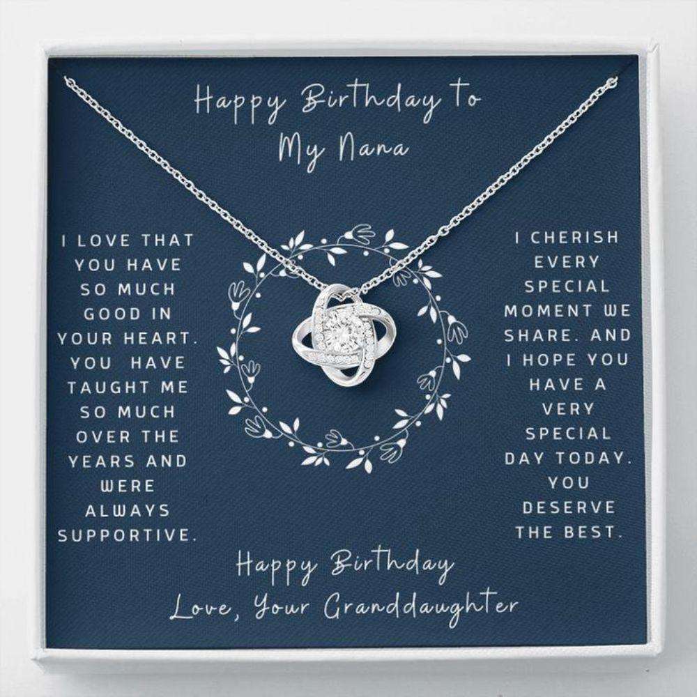 Grandmother Necklace, Gift To Grandmother “ Gift Necklace Message Card “ Birthday To Nana From Granddaughter- Circle Gifts For Daughter Rakva