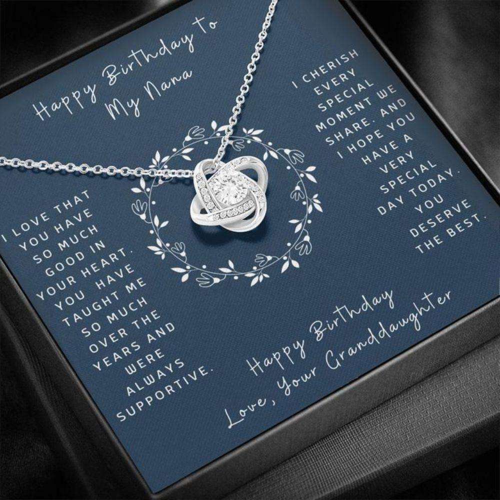 Grandmother Necklace, Gift To Grandmother “ Gift Necklace Message Card “ Birthday To Nana From Granddaughter- Circle Gifts For Daughter Rakva