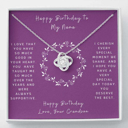 Grandmother Necklace, Gift To Grandmother “ Gift Necklace Message Card “ Birthday To Nana From Grandson “ Circle Gifts for Grandmother Rakva