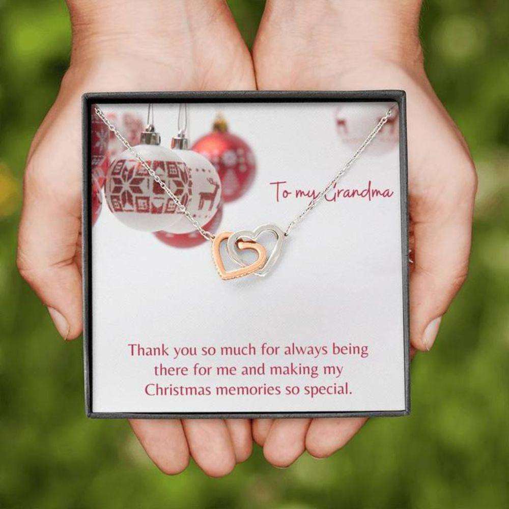 Grandmother Necklace “ Gift To Grandmother “ Nana Holiday Red Gifts for Grandmother Rakva