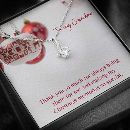 Grandmother Necklace “ Gift To Grandmother “ Nana Holiday Red The Gifts for Grandmother Rakva