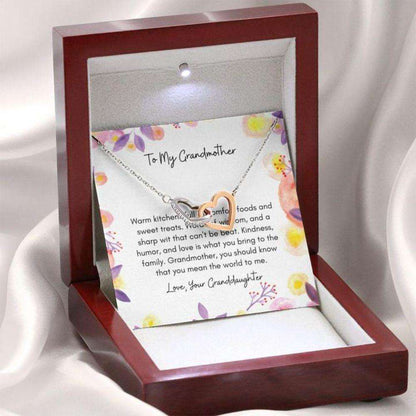 Grandmother Necklace “ Gift To Grandmother “ Necklace Message Card To My Grandmother From Granddaughter Warm Kitchen Gifts For Daughter Rakva