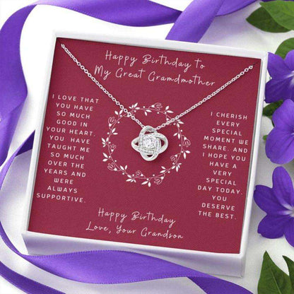 Grandmother Necklace, Gift To Great Grandmother “ Gift Necklace Message Card “ Birthday To Great Grandmother Gifts for Grandmother Rakva