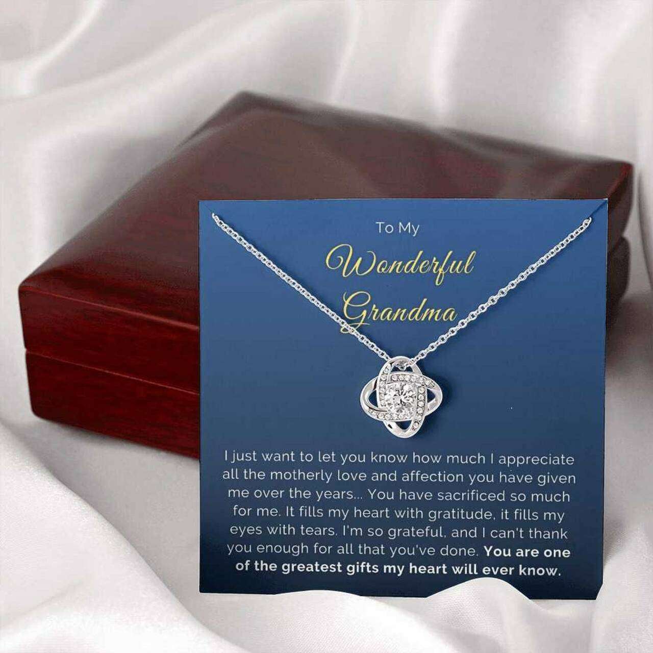 Grandmother Necklace, Gift To Wonderful Grandma Necklace The Greatest Gift Gifts for Grandmother Rakva