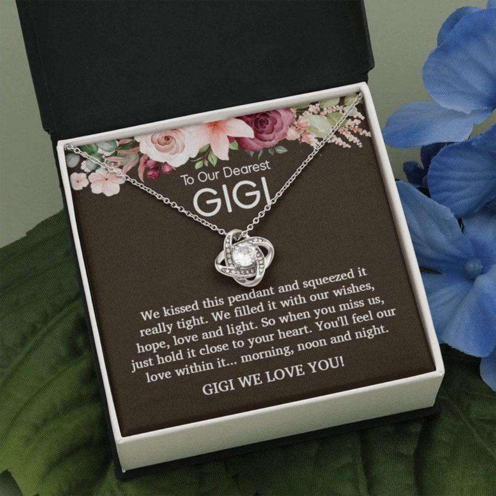 Grandmother Necklace, Gigi Gift, Gigi Necklace, Gigi Birthday, Grandma Mothers Day Necklace From Granddaughter Grandkids Gifts For Daughter Rakva