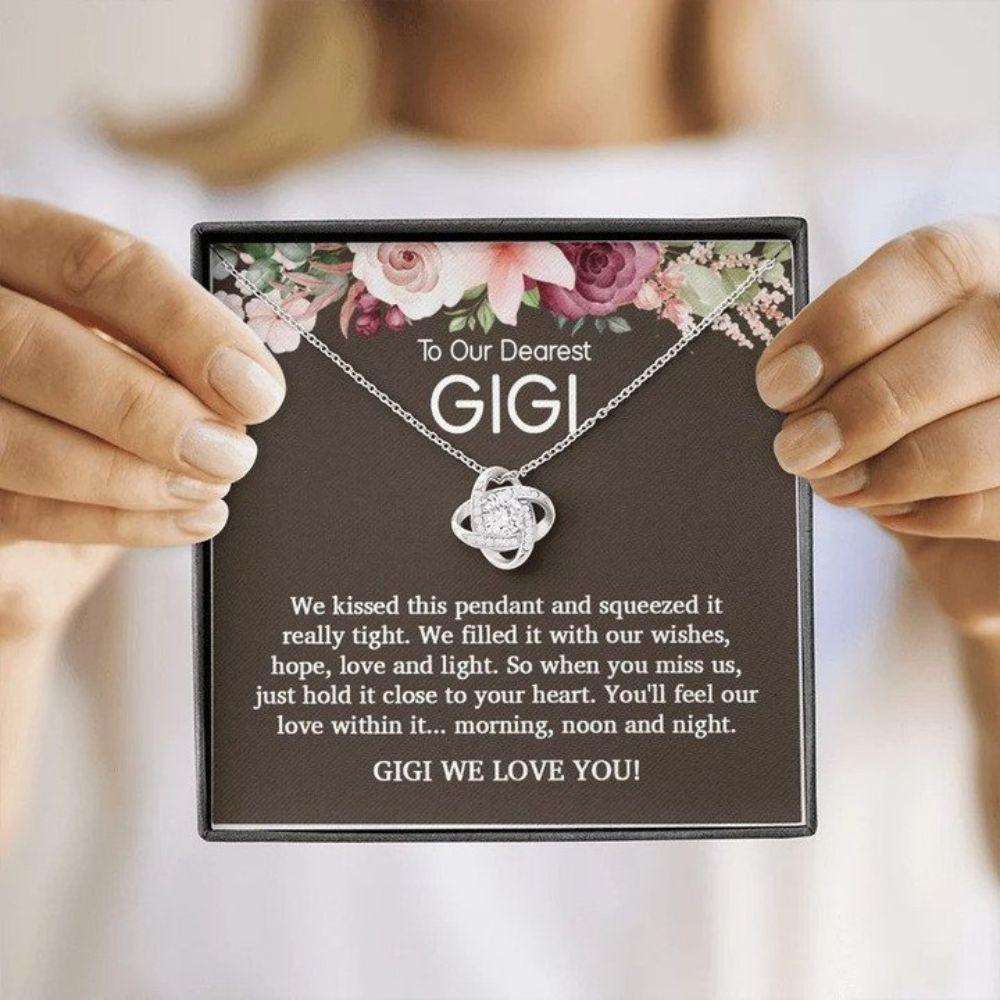 Grandmother Necklace, Gigi Gift, Gigi Necklace, Gigi Birthday, Grandma Mothers Day Necklace From Granddaughter Grandkids Gifts For Daughter Rakva