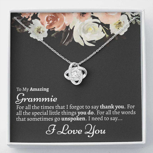 Grandmother Necklace, Grammie Necklace From Grandkids, Gift For Grammie From Granddaughter, To My Grammie Necklace Gifts For Daughter Rakva