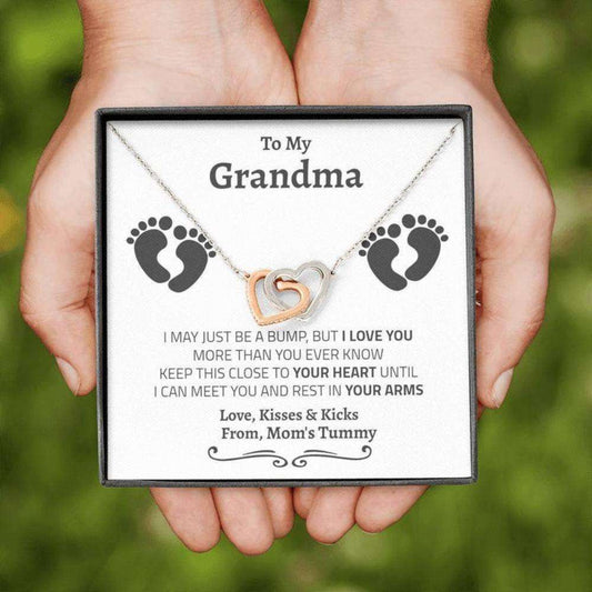 Grandmother Necklace, Grandma Gift From Baby, Gifts For Grandparents From Baby, Soon To Be Grandparents, Expecting Grandparents Gifts for Grandmother Rakva