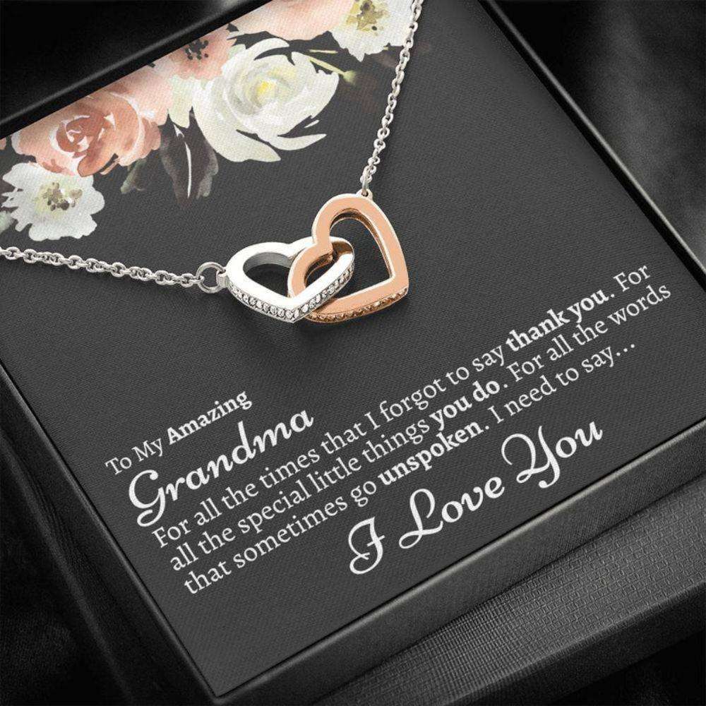 Grandmother Necklace, Grandma Gift From Grandson, Grandmother Grandson Gift, Grandmother Necklace, To My Grandma From Grandson Gift Gifts for Grandmother Rakva