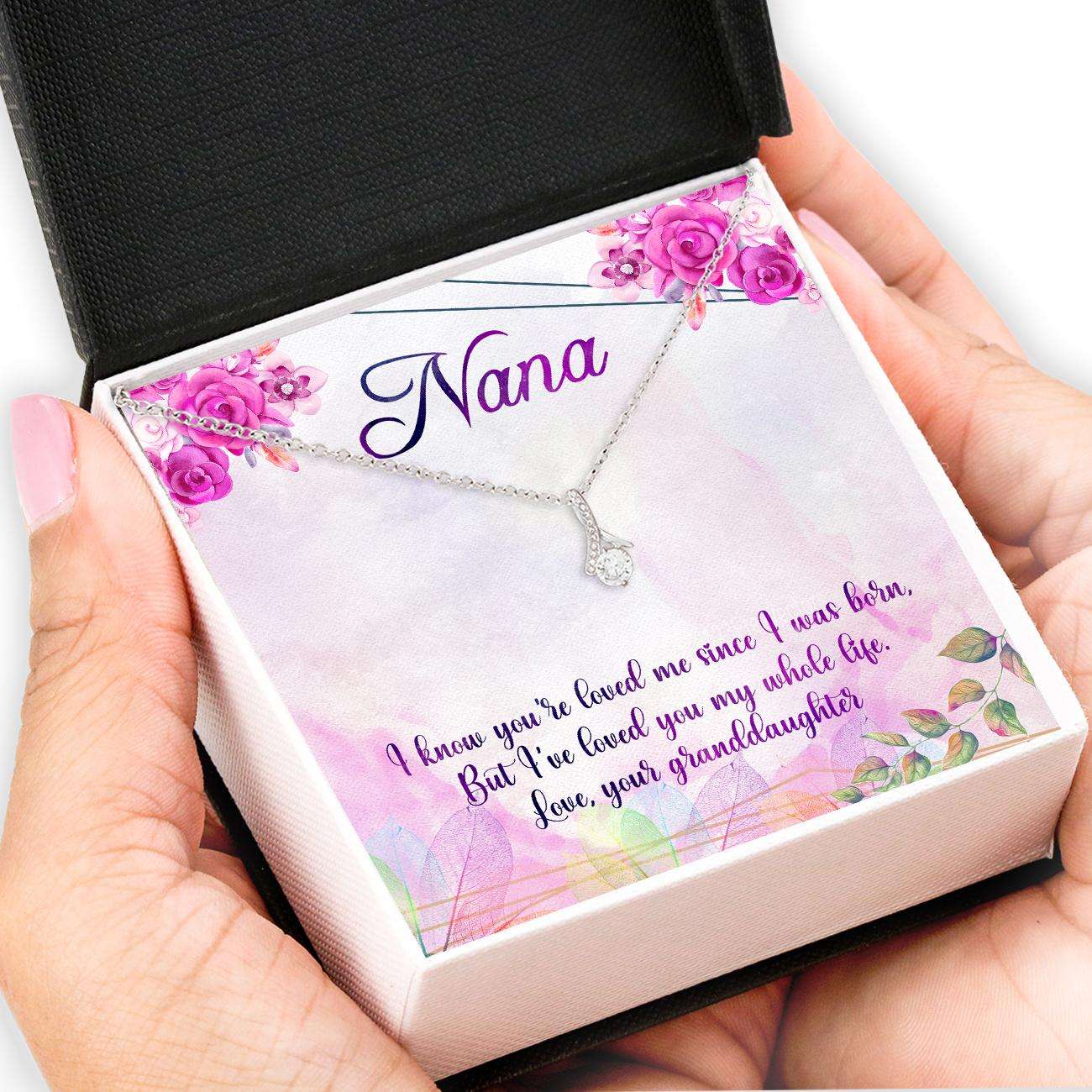 Grandmother Necklace, Grandma Gifts “ Nana Necklace “ Alluring Beauty Necklace For Grandma Mothers Day V1 Gifts for Grandmother Rakva