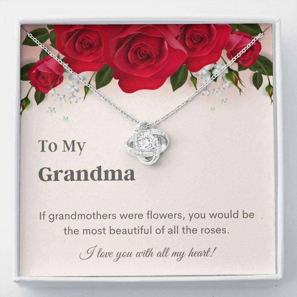 Grandmother Necklace “ Grandma Message Card “ Elegant Necklace Gifts “ Sweet Grandma Gifts “ Bling Necklace Gifts for Grandmother Rakva