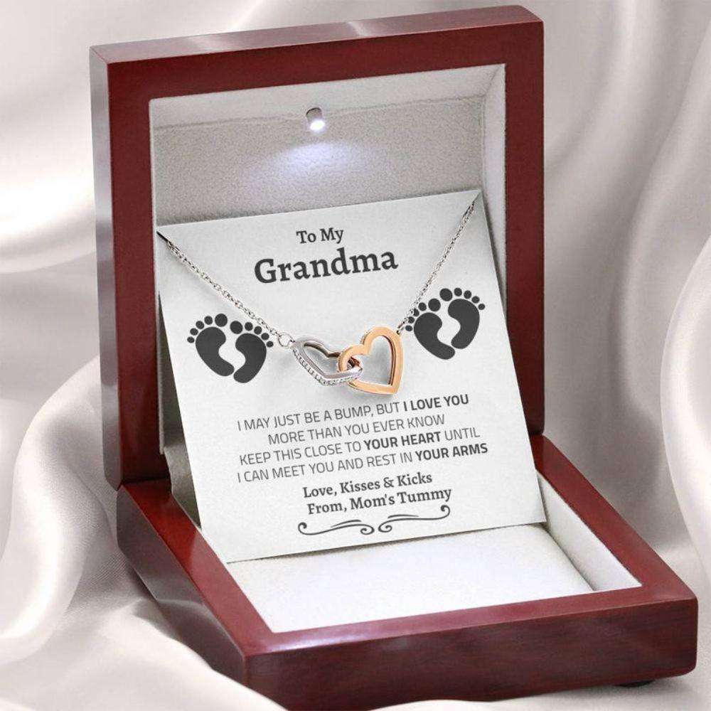 Grandmother Necklace, Grandma Necklace Gift From Baby, Gifts For Grandparents From Baby, Soon To Be Gifts for Grandmother Rakva