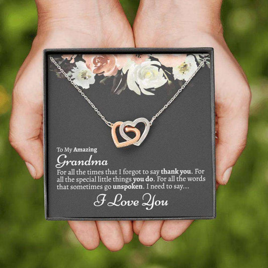 Grandmother Necklace, Grandma Necklace Gift From Grandkids, Thoughtful Gift For Grandma, Best Grandma Gifts for Grandmother Rakva