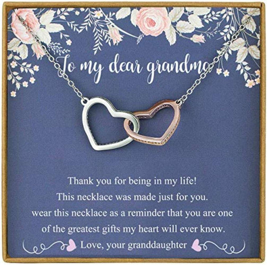 Grandmother Necklace, Grandma Necklace Gifts From Granddaughter, Gift For Grandma Necklace Gifts For Daughter Rakva