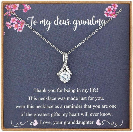 Grandmother Necklace, Grandma Necklace Gifts From Granddaughter, Necklace For Grandma Gifts For Daughter Rakva