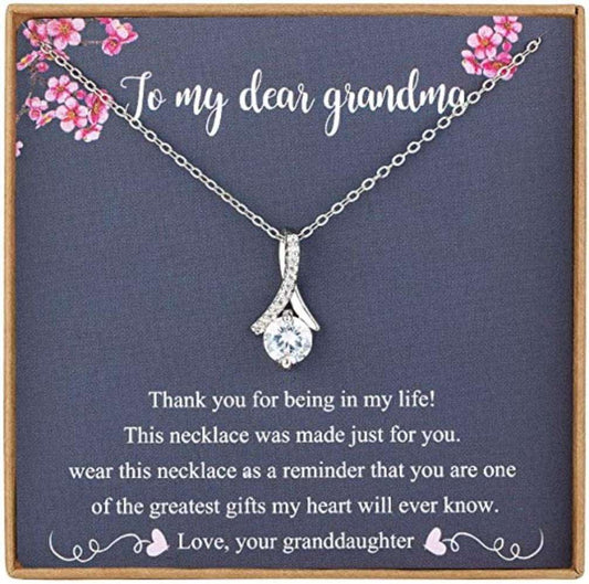 Grandmother Necklace, Grandma Necklace Gifts From Granddaughter, Necklace For Grandma, Grandma Birthday Gifts For Daughter Rakva