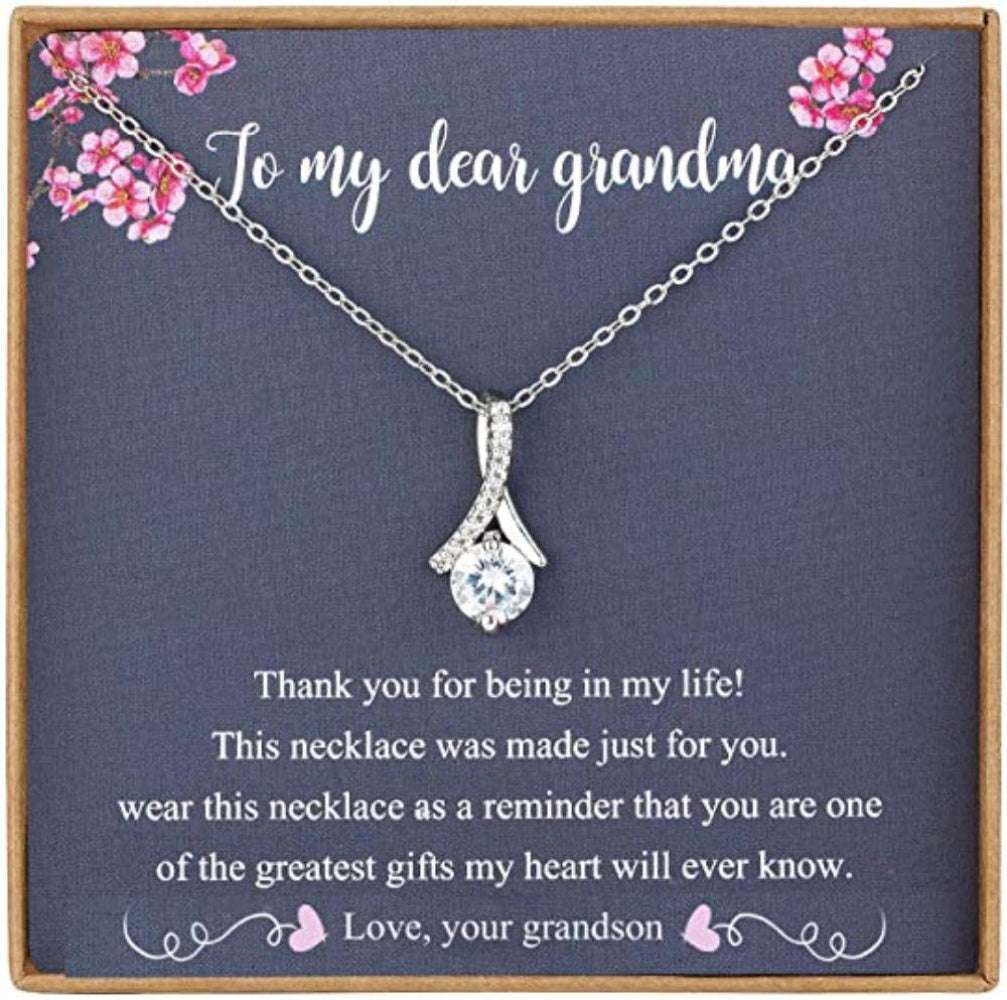 Grandmother Necklace, Grandma Necklace Gifts From Grandson, Grandma Birthday Gifts, Necklace For Grandma Gifts for Grandmother Rakva