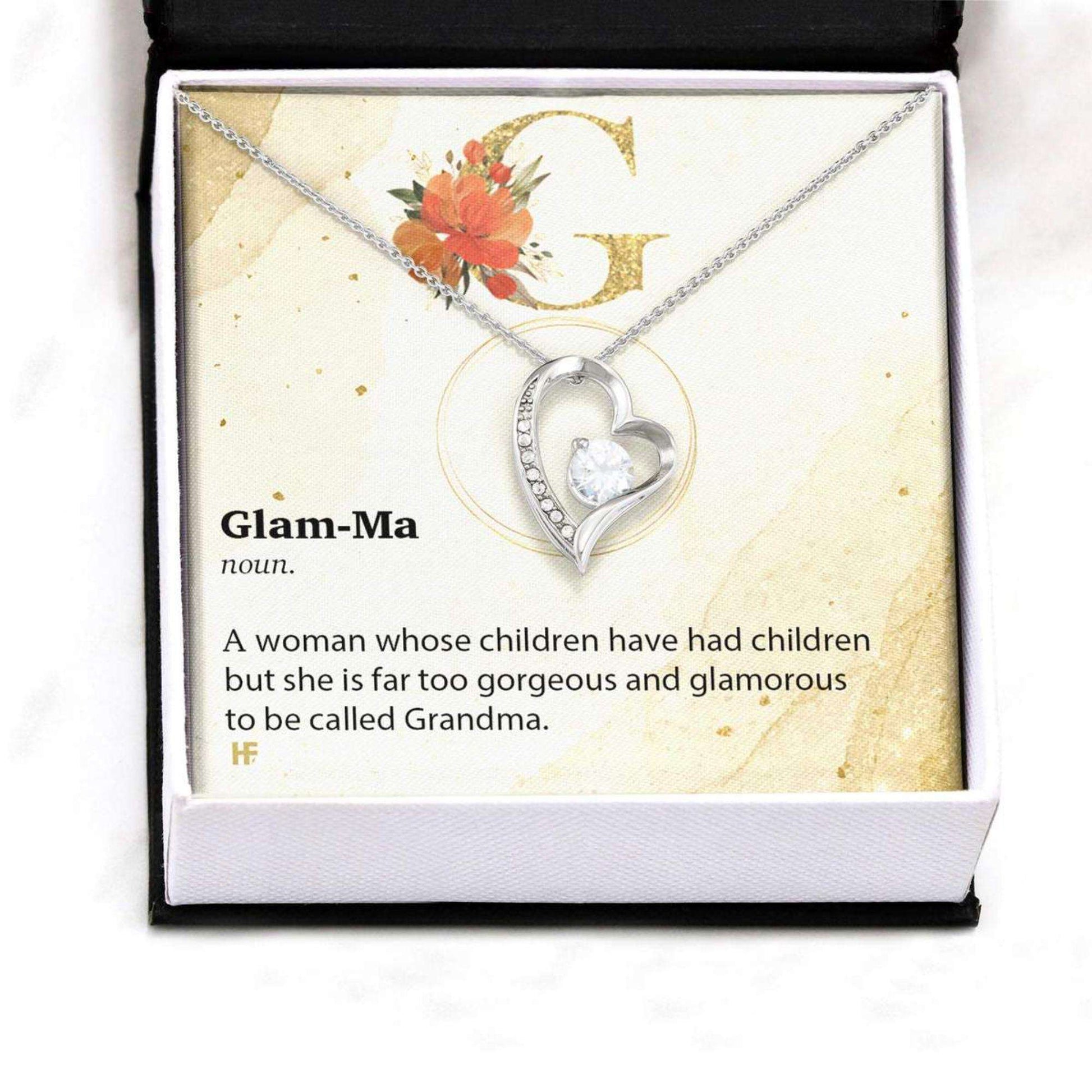 Grandmother Necklace, Grandma,Nana Definition Gift On Mother’S Day Necklace Gifts for Grandmother Rakva