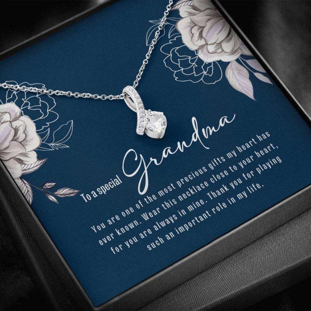 Grandmother Necklace, Grandmother Gift, Nana Gift, Gifts For Grandma, Sentimental Gifts From Grandchildren, Beauty Necklace Gifts for Grandmother Rakva