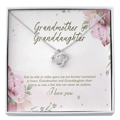 Grandmother Necklace, Grandmother & Granddaughter Necklace, Birthday Necklace For Grandma From Granddaughter, Granddaughter Gift Custom Necklace Gifts For Daughter Rakva