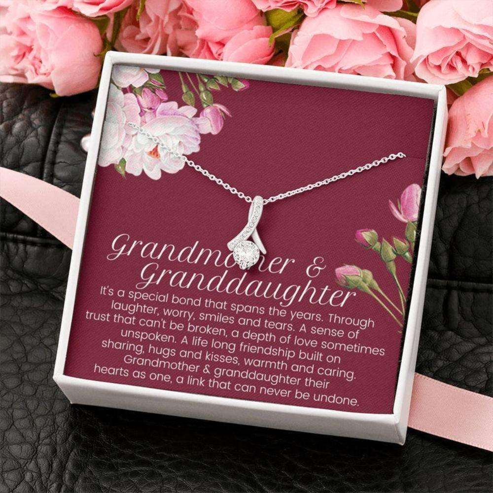 Grandmother Necklace, Grandmother & Granddaughter Necklace, Grandma Gift, Granddaughter Gift, Nana, Nanny Necklace Gifts For Daughter Rakva