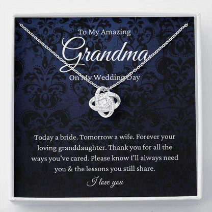 Grandmother Necklace, Grandmother Of The Bride Gift From Granddaughter, To Grandma Wedding Gift From Bride Gifts For Daughter Rakva