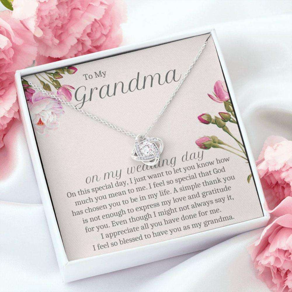 Grandmother Necklace, Grandmother Of The Bride Gift Necklace, Grandma Of The Groom Gift, Grandmother Wedding Gift, Nana, Grammie Gifts for Grandmother Rakva