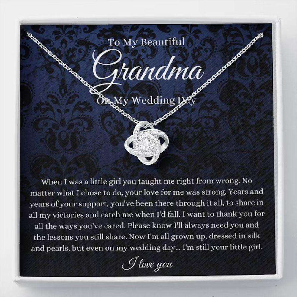 Grandmother Necklace, Grandmother Of The Bride Necklace Gift From Granddaughter, Grandma Wedding Gift Gifts For Daughter Rakva