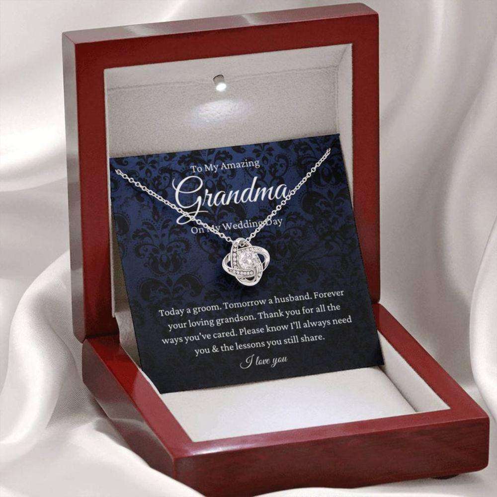 Grandmother Necklace, Grandmother Of The Groom Gift From Grandson, Groom To Grandma Wedding Day Gift Gifts for Grandmother Rakva