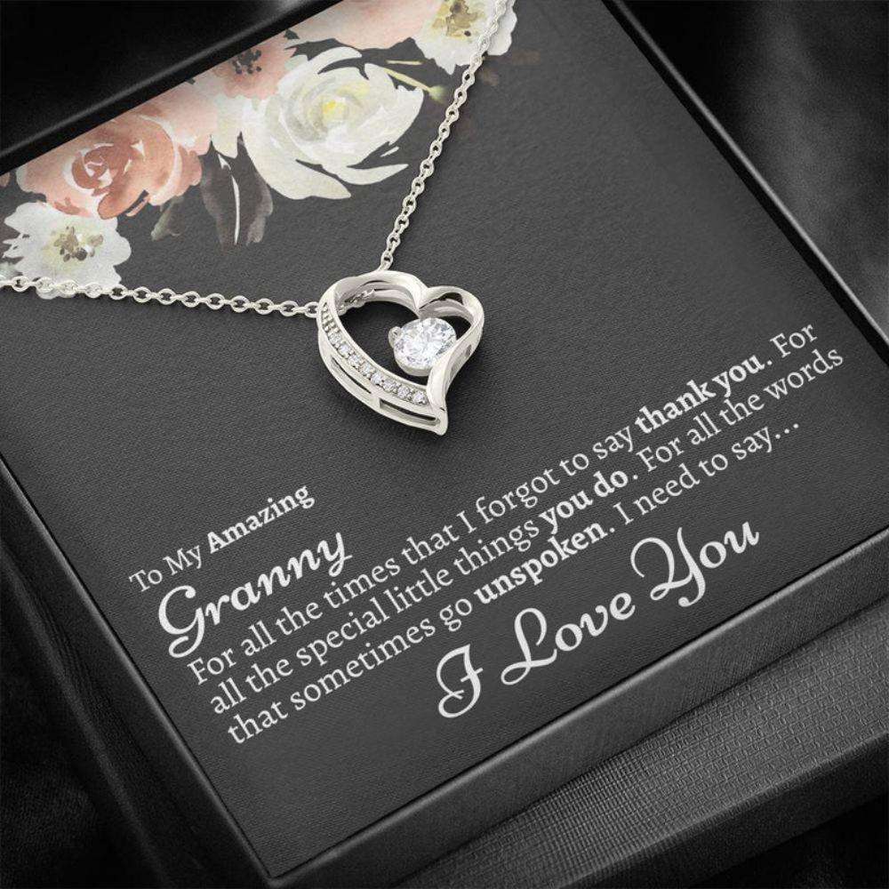 Grandmother Necklace, Granny Necklace, Granny Gift, Granny Mother’S Day Gift, Granny For Gigi, Granny Gift, To My Granny Necklace Gifts for Grandmother Rakva