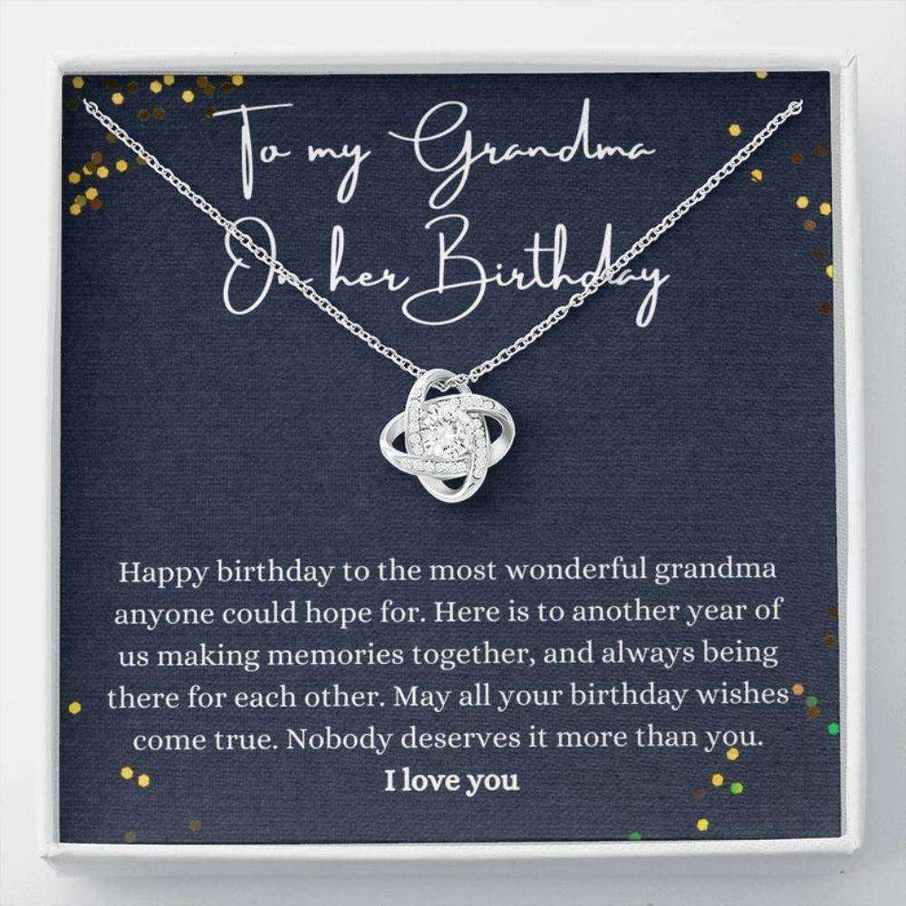 Grandmother Necklace, Happy Birthday Grandma Necklace, Gift For Grandmother Birthday Gifts for Grandmother Rakva