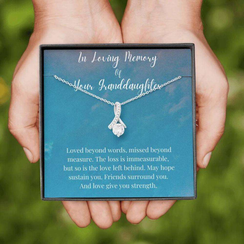 Grandmother Necklace, Loss Of A Granddaughter Necklace, In Memory Of Your Granddaughter, Memorial Gifts Gifts For Daughter Rakva