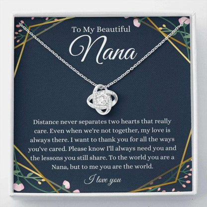 Grandmother Necklace, Love Knot, To My Nana Jewelry Gift, Grandma Gift, Nana Birthday Necklace, Nana Gift, Necklace For Best Nana Gifts for Grandmother Rakva