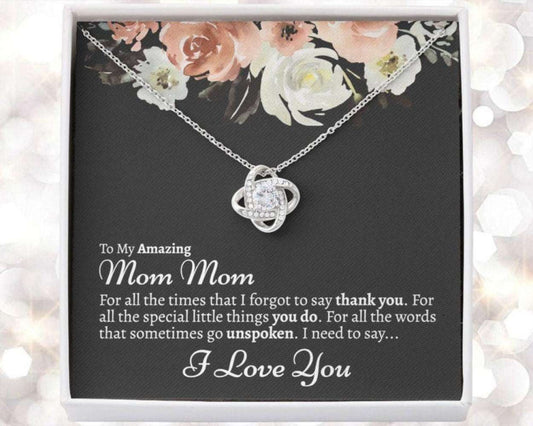 Grandmother Necklace, Mom Mom Gift, Mommom Necklace, Mom Mom Gift, Mommom Gift From Granddaughter, Mom Mom Gift Gifts For Daughter Rakva