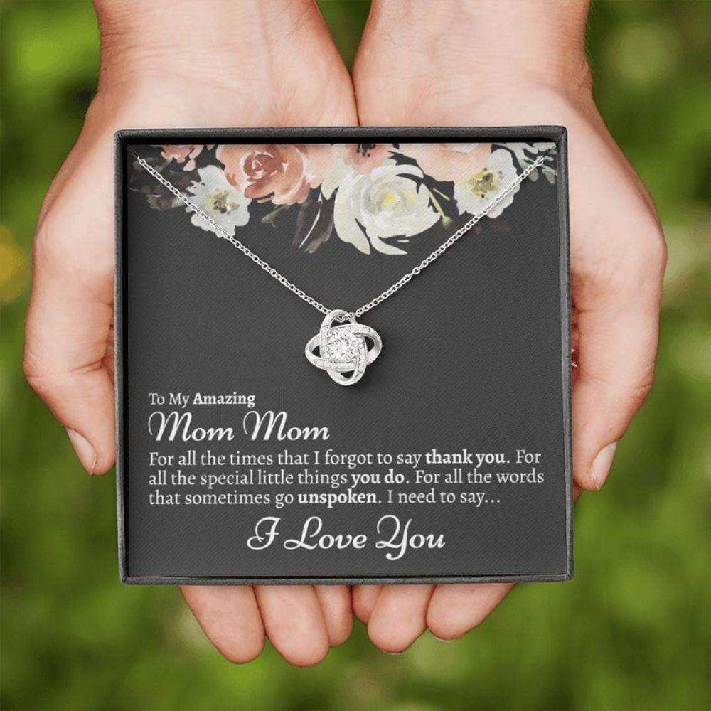 Grandmother Necklace, Mom Mom Gift, Mommom Necklace, Mom Mom Gift, Mommom Gift From Granddaughter, Mom Mom Gift Gifts For Daughter Rakva