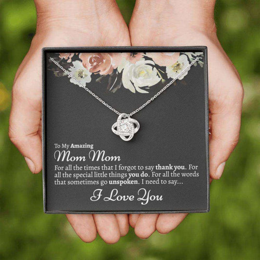 Grandmother Necklace, Mom Mom Gift, Mommom Necklace, Mommom Gift From Granddaughter Gifts For Daughter Rakva