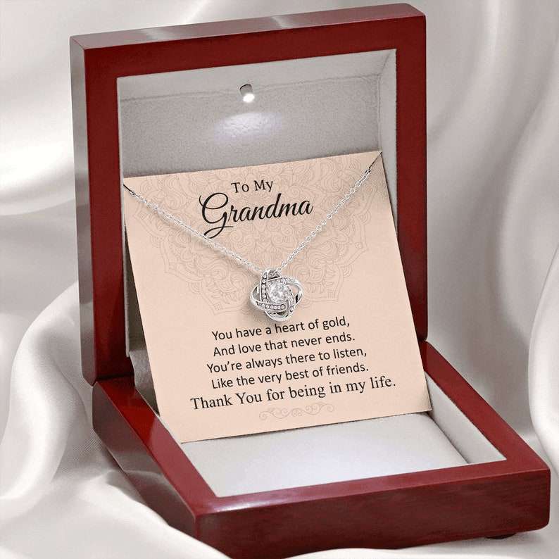 Grandmother Necklace, Mothers Day Necklace For Grandma / Nana From Granddaughter/ Grandson, Grandmother Necklace, Grandma Gifts Gifts For Daughter Rakva