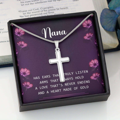 Grandmother Necklace, Nana Gifts For Grandma “ Cross Necklace Gifts for Grandmother Rakva