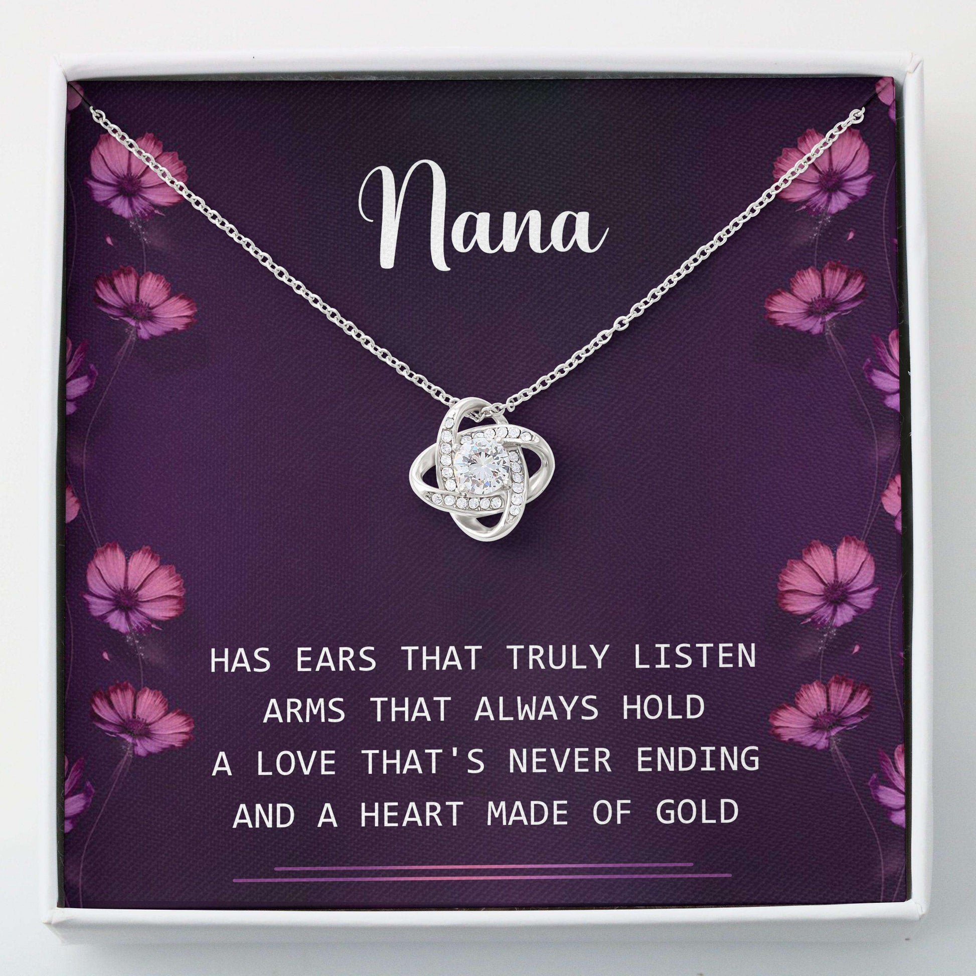 Grandmother Necklace, Nana Gifts For Grandma “ Love Knots Necklace Gifts for Grandmother Rakva