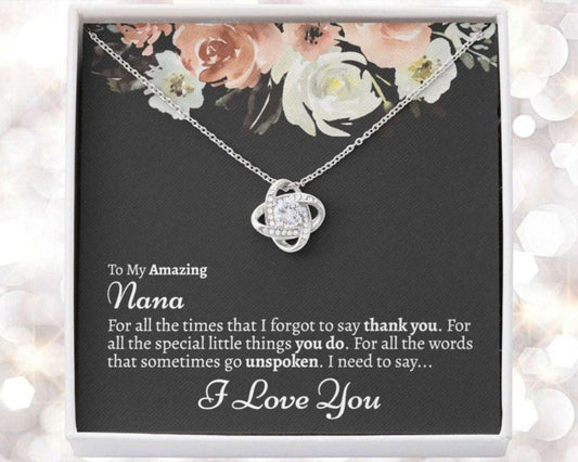 Grandmother Necklace, Nana Necklace From Grandkids, Gift For Nana From Granddaughter, Best Nana Ever Gifts For Daughter Rakva