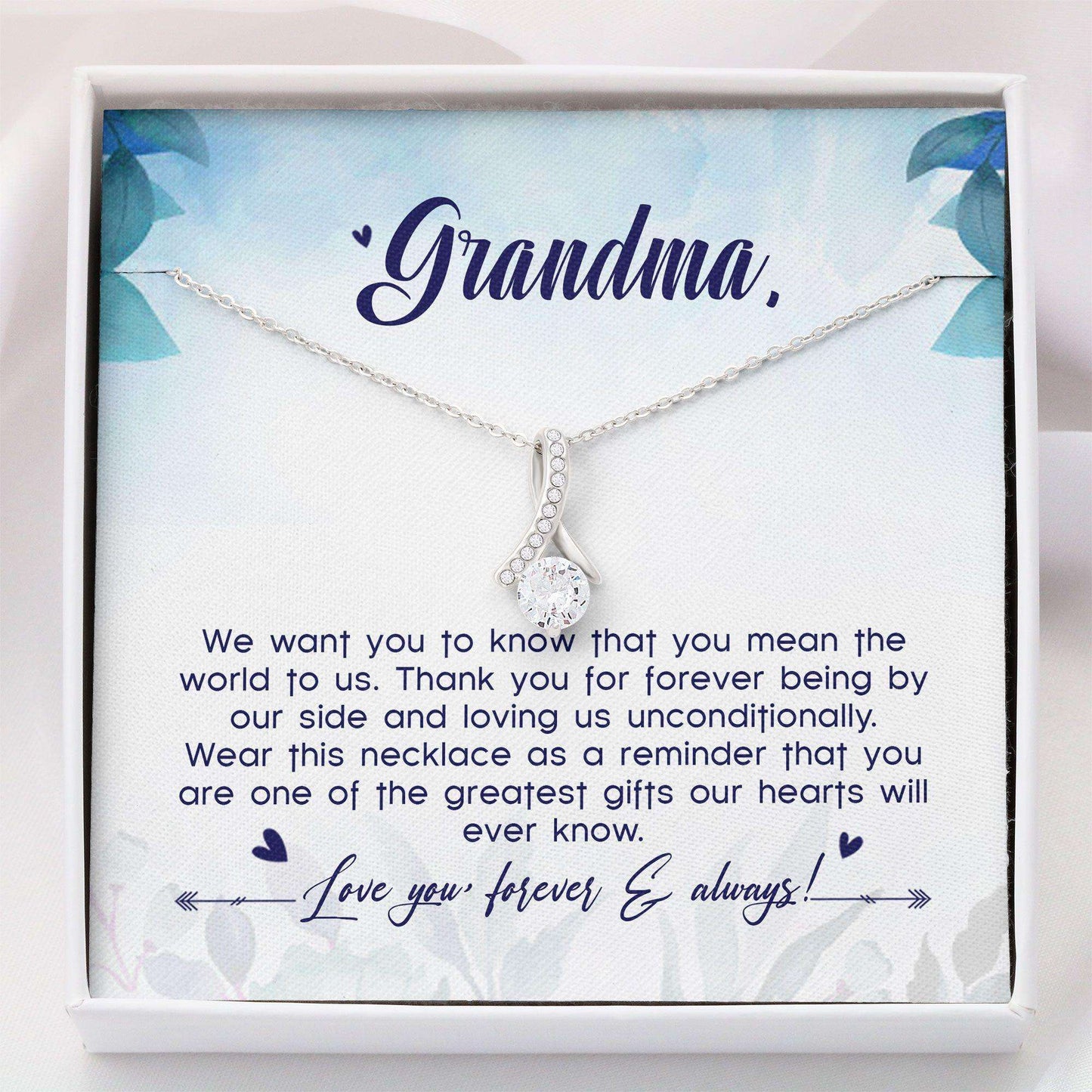 Grandmother Necklace, Necklace For Grandma “ Grandma Gift Mothers Day Beauty Necklace Gifts for Grandmother Rakva