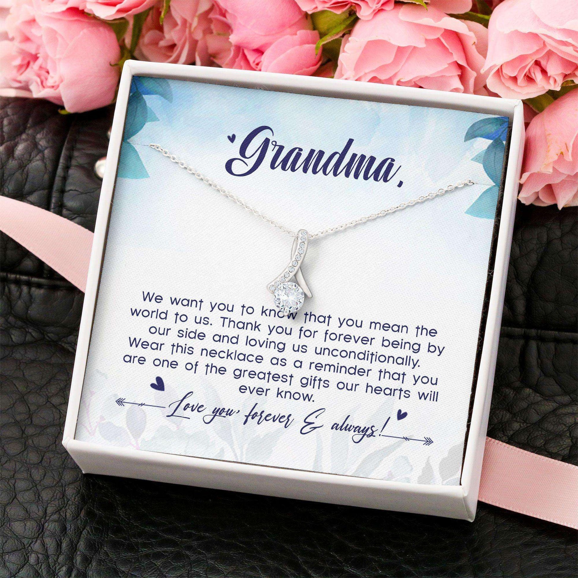 Grandmother Necklace, Necklace For Grandma “ Grandma Gift Mothers Day Beauty Necklace Gifts for Grandmother Rakva