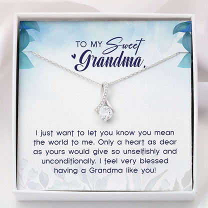 Grandmother Necklace, Necklace For Grandma “ Sweet Grandma Jewelry Gift Grandma Gift “ Alluring Beauty Gifts for Grandmother Rakva