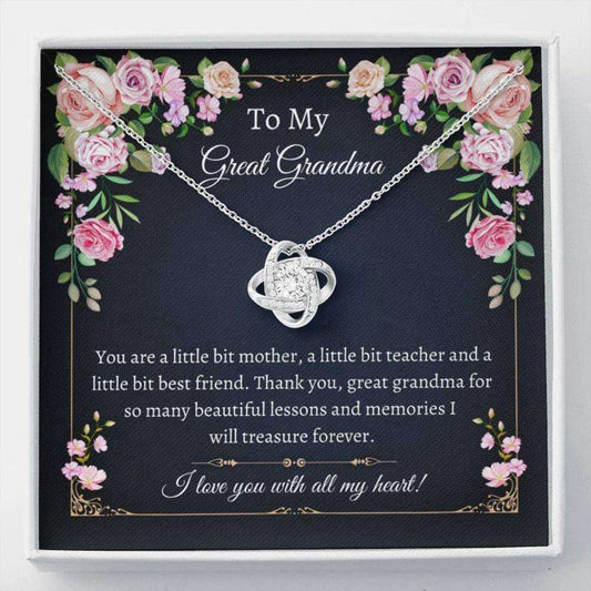 Grandmother Necklace, Sweet Great Grandma Gift “ Great Grandma Necklace “ Gift From Great Granddaughter “ Generations Gift Gifts For Daughter Rakva